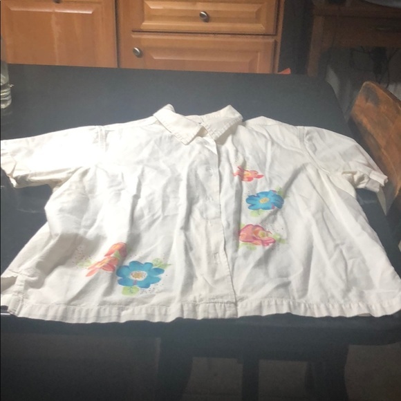 S/s button up blouse size xl make offer - Picture 1 of 4